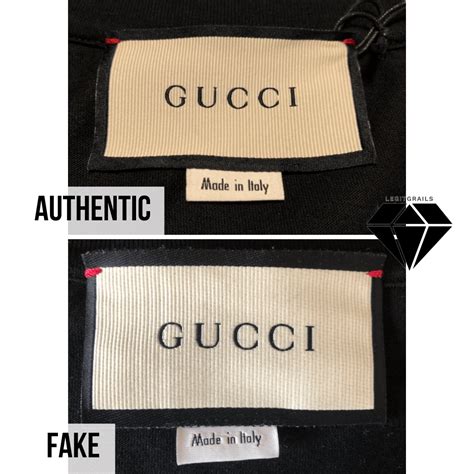 how to authenticate gucci fake logo shirt|authentic gucci clothing tags.